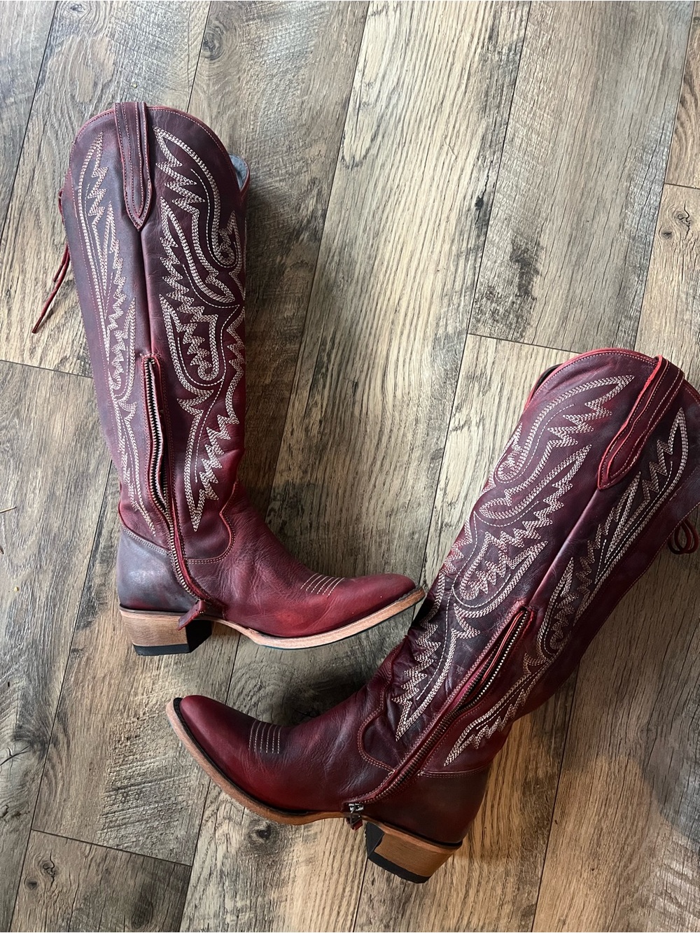 Lane Monica smoldering ruby size 8 cowboy boots! - Picture 8 of 17